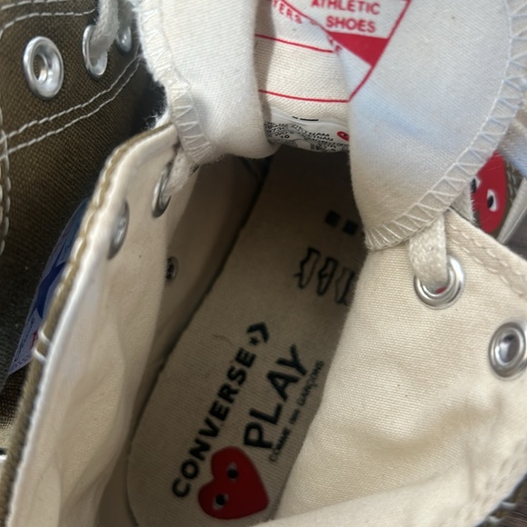 COMME DES GARÇONS PLAY CHUCK TAYLOR ALL  STARS CONVERS SNEAKERS SIZE 8 men 10 W - Picture 9 of 10